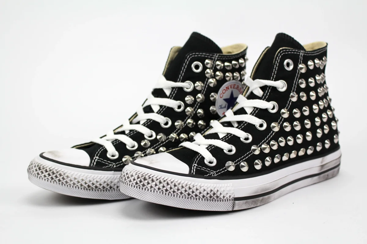 Converse All Star Black Total Borchie - immagine 6