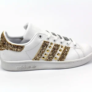 Adidas Stan Smith Gold Glitter & Borchie
