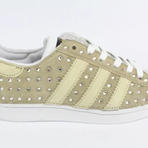 Adidas Superstar Camoscio Beige & Strass Termo