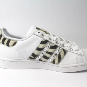 Adidas Superstar Zebrate Borchie & Strass