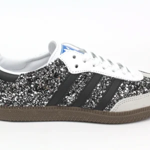 Adidas Original SAMBA Total Glitter Black Silver