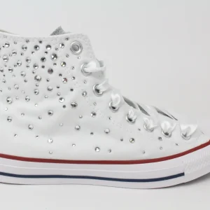 Converse All Star  White Strass Termo Cristal & Glitter