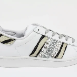 Adidas Superstar Zebrate Borchie Glitter & Strass