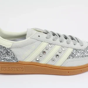 Adidas Original SPEZIAL WONSIL Glitter Argento Borchie e Strass
