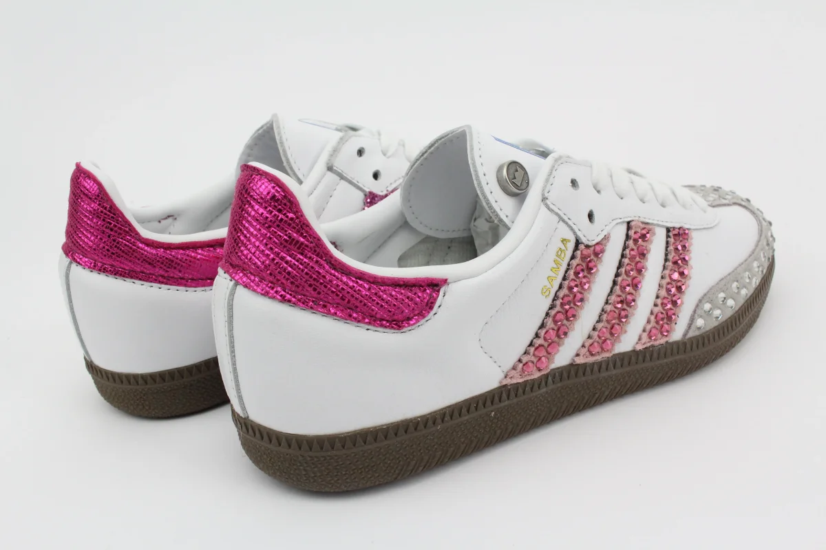 Adidas Original SAMBA Glitter & Strass Termo Fuxia - immagine 5