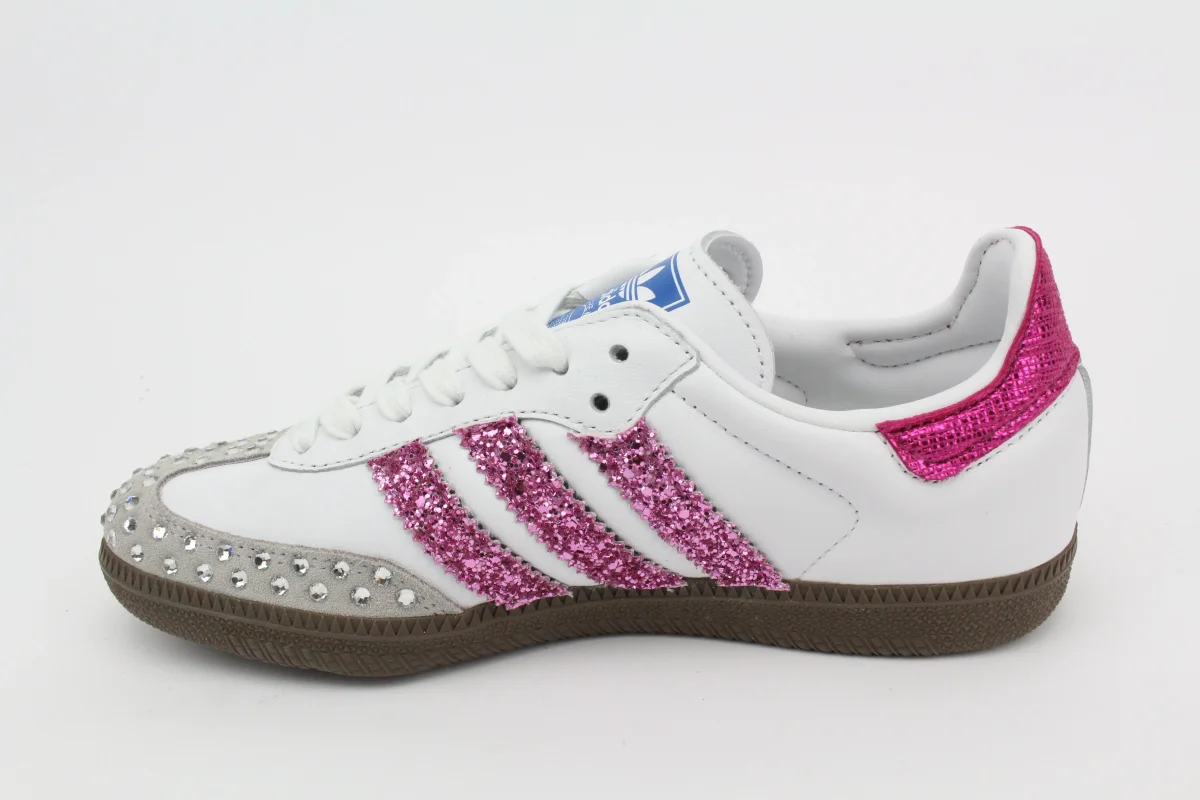 Adidas Original SAMBA Glitter & Strass Termo Fuxia - immagine 3