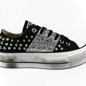 Converse All Star Platform Bassa Borchie & Glitter