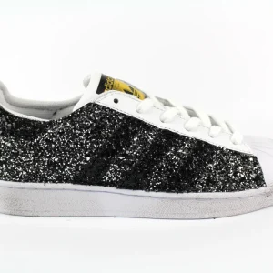 Adidas Superstar Total Glitter Black Silver
