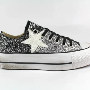 Converse All Star Platform Bassa Total Glitter & stella