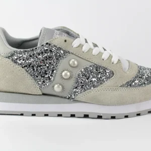 Saucony Jazz White Total Silver Glitter & Perle
