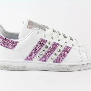 Adidas Stan Smith Glitter Glicine & Strass