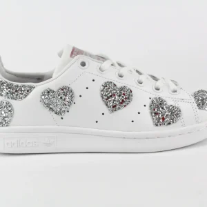 Adidas Stan Smith Cuori Silver Glitter