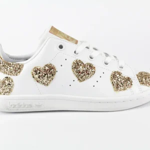 Adidas Stan Smith Cuori Gold Glitter