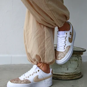 Nike Court Vision Low Rosa Antico Glitter & Strass