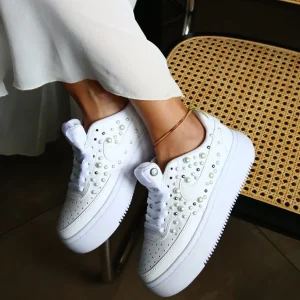 Nike Court Vision Low Platform Total Perle e Borchie