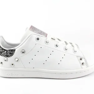 Adidas Stan Smith Black Silver Glitter & Strass