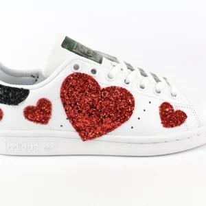 Adidas Stan Smith Cuori Rossi