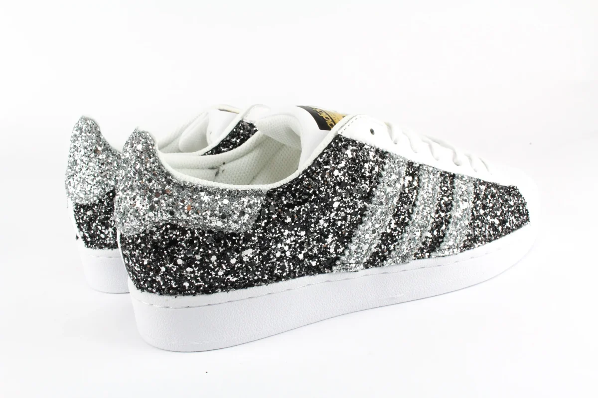 Adidas Superstar Total Glitter BlackSilver&Silver - immagine 5