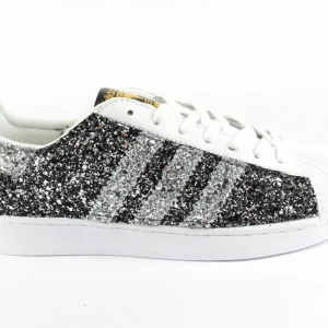 Adidas Superstar Total Glitter BlackSilver&Silver