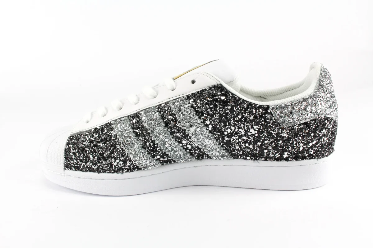 Adidas Superstar Total Glitter BlackSilver&Silver - immagine 3