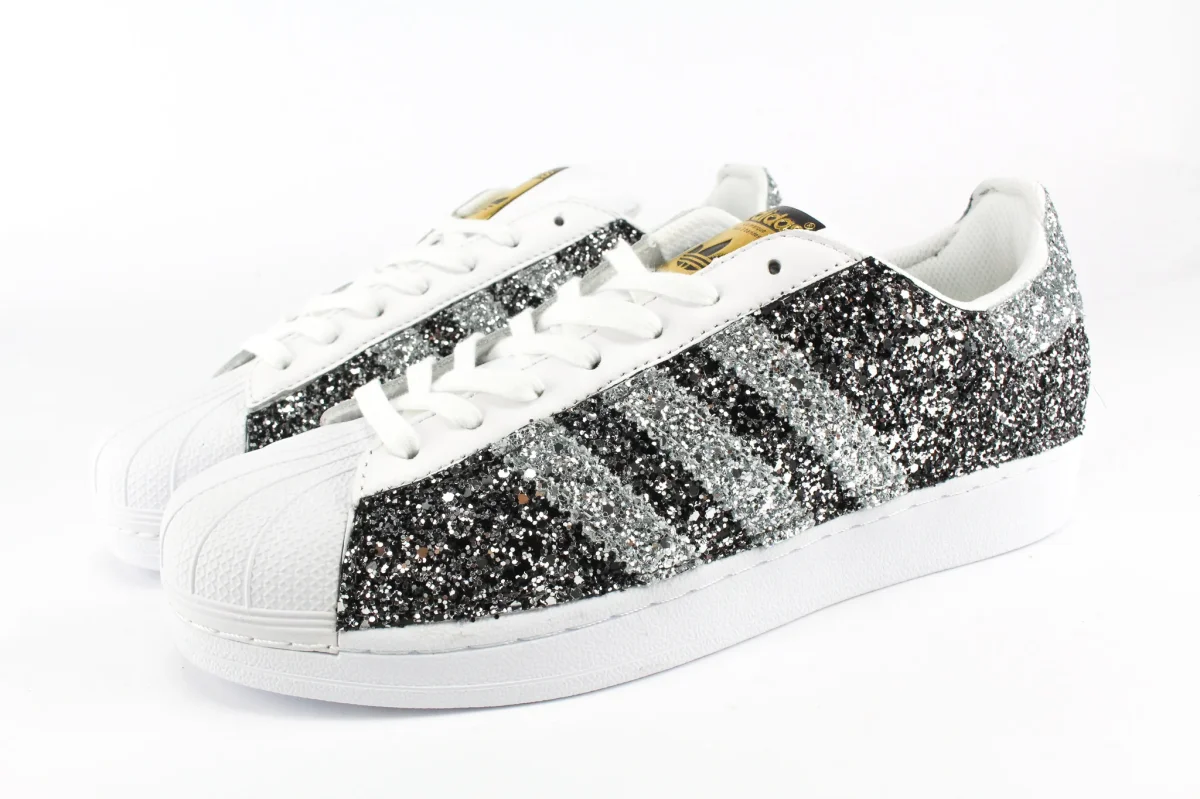 Adidas Superstar Total Glitter BlackSilver&Silver - immagine 4