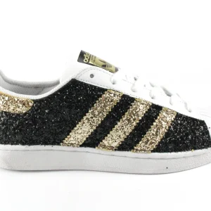 Adidas Superstar Total Glitter Gold&Black