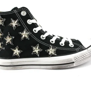 Converse All Star Black Stelle Glitter Silver