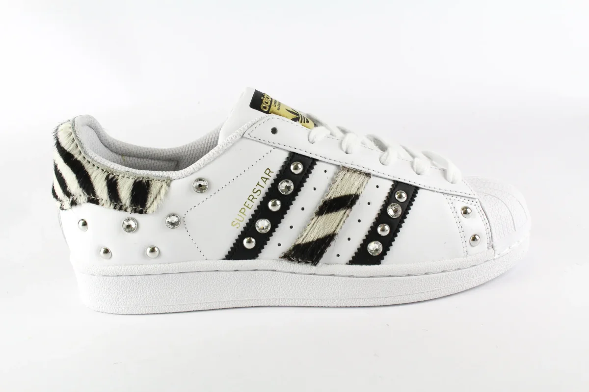 Adidas Superstar Zebrate & Strass - immagine 2