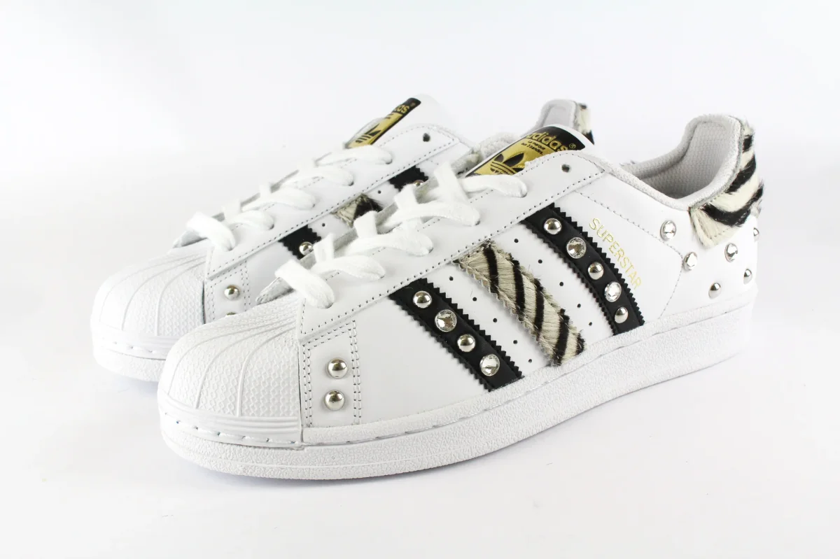 Adidas Superstar Zebrate & Strass - immagine 4