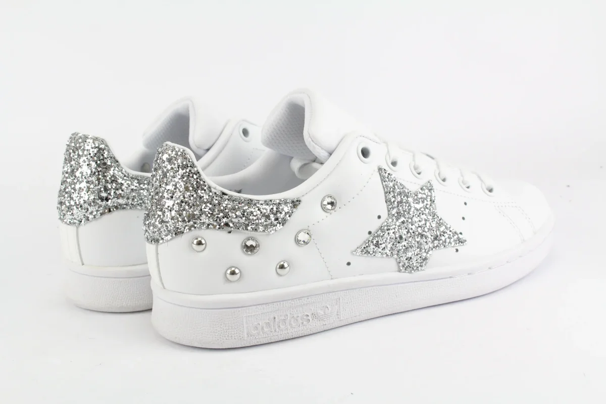 Adidas Stan Smith Stella Silver Glitter & Strass - immagine 6