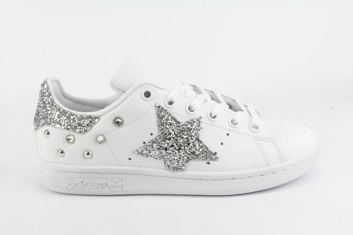 Adidas Stan Smith Stella Silver Glitter & Strass - immagine 3