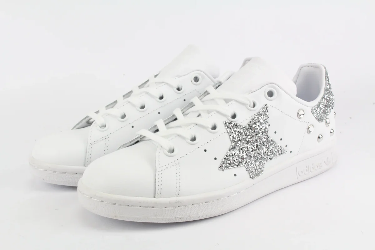 Adidas Stan Smith Stella Silver Glitter & Strass - immagine 5
