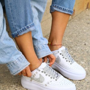 Nike Court Vision Low Platform Total Strass