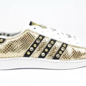 Adidas Superstar Total Pitone Gold & Strass