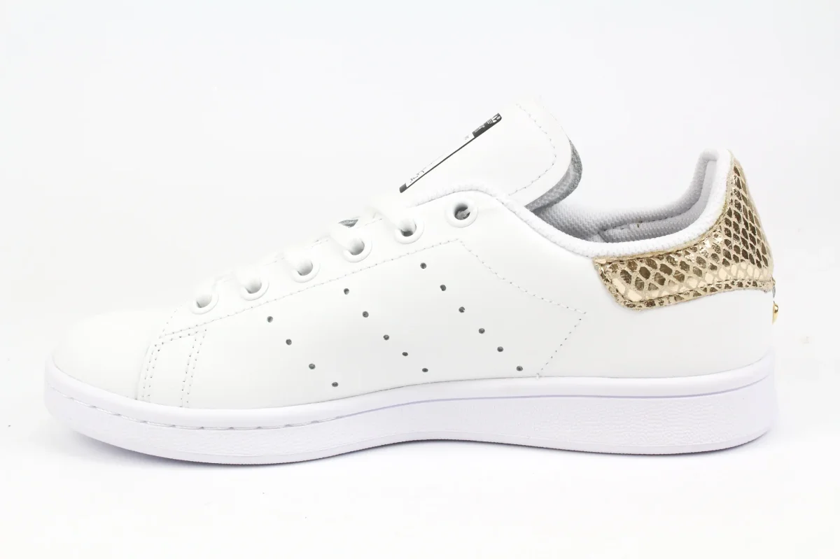 Adidas Stan Smith Cuore Nero & Pitone Gold - immagine 4