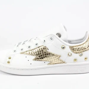 Adidas Stan Smith Fulmine Pitone Laminato Gold & Strass