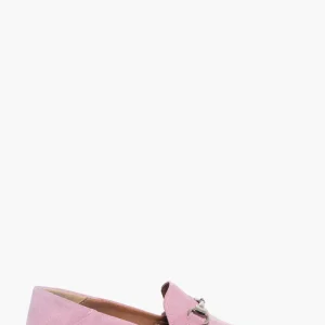 Mocassini Uma camoscio rosa con morsetto