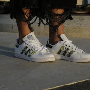 Adidas Stan Smith Pitone Yellow Fluo & Borchie