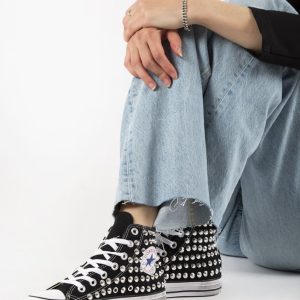 Converse All Star Black Total Borchie