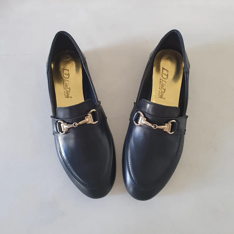 Mocassini Uma pelle nero - immagine 4