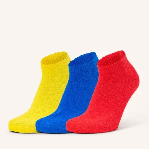 Calza Pedulino Effetto spugna in Cotone soffice per Donna | Tinta Unita | Confezione da 3 Paia | Mousse