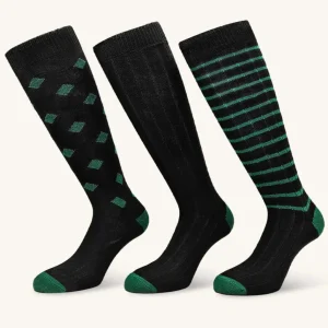 Calza Lunga in Caldo Cotone per Uomo | Fantasia | Confezione da 3 paia | Polo L