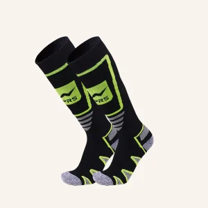 Calza Lunga in Cotone per Uomo da Snowboard/Ski | Tinta Unita | Confezione da 2 Paia | PRS PRO 10