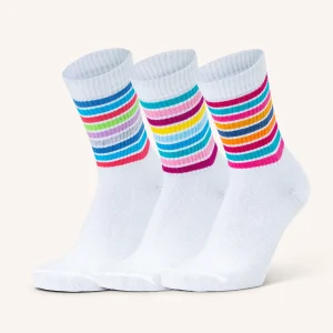 Calza mezza spugna modello Tennis per Donna | Tinta Unita | Confezione da 3 Paia | STRIPE D