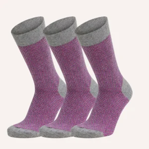 Calze Corte in Caldo Cotone e Lurex per Donna | Confezione da 3 paia | GIN G