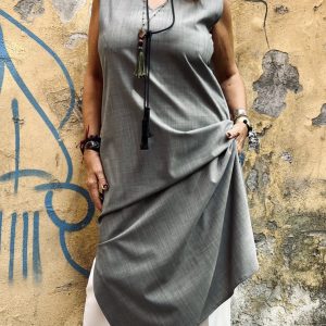 Abito Roma smanicato – FRESCO DI LANA