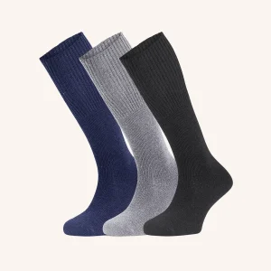 Calza Lunga Costa in Alpaca per Uomo | Tinta Unita | Confezione da 3 paia | Alpa 1:1 UL