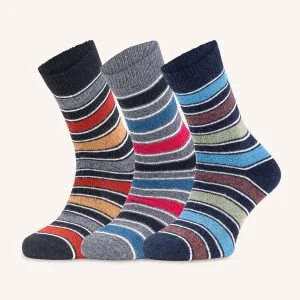 Calza Corta in Cotone & Angora per Uomo | Fantasia | Confezione da 3 paia | Alpiez C