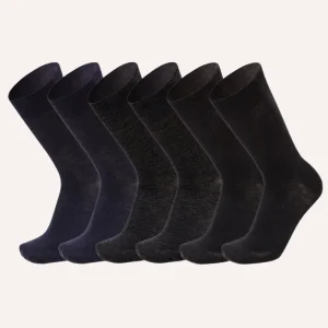 CASHMERE UC | Calza Corta in Viscosa e Cashmere per Uomo | Tinta Unita | Confezione da 6 Paia