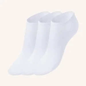 Calza Corta in Cotone Biologico per Donna | Tinta Unita | Confezione da 3 paia | Bio D2